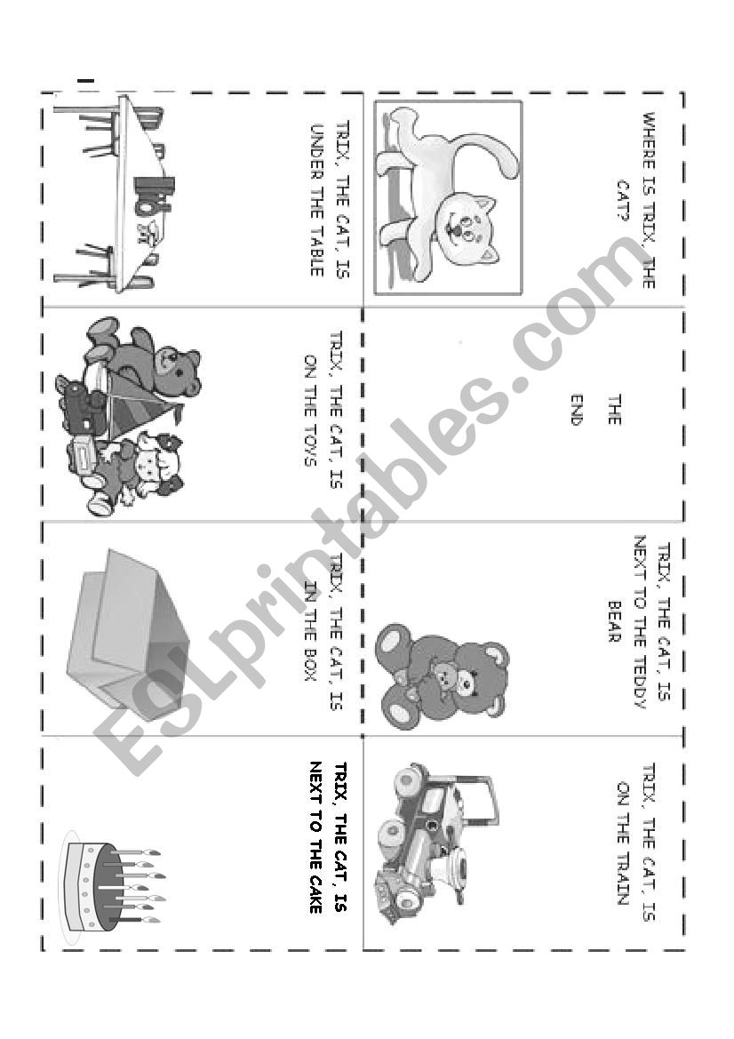 Toys and Prepositions  worksheet