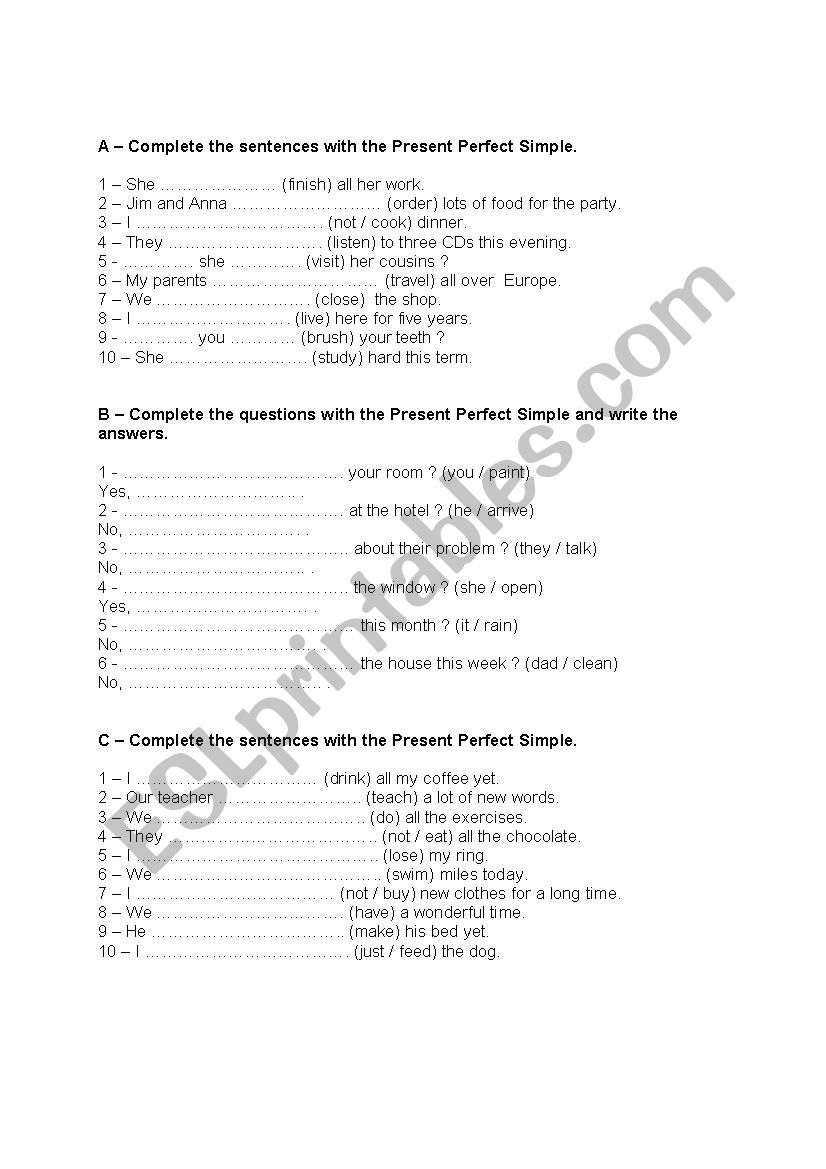 present-perfect-tense-exercises-esl-worksheet-by-658565