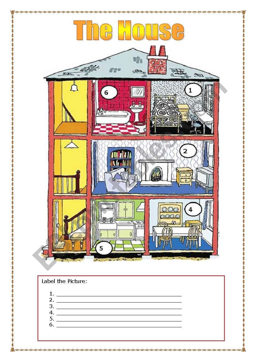  MY HOUSE worksheet
