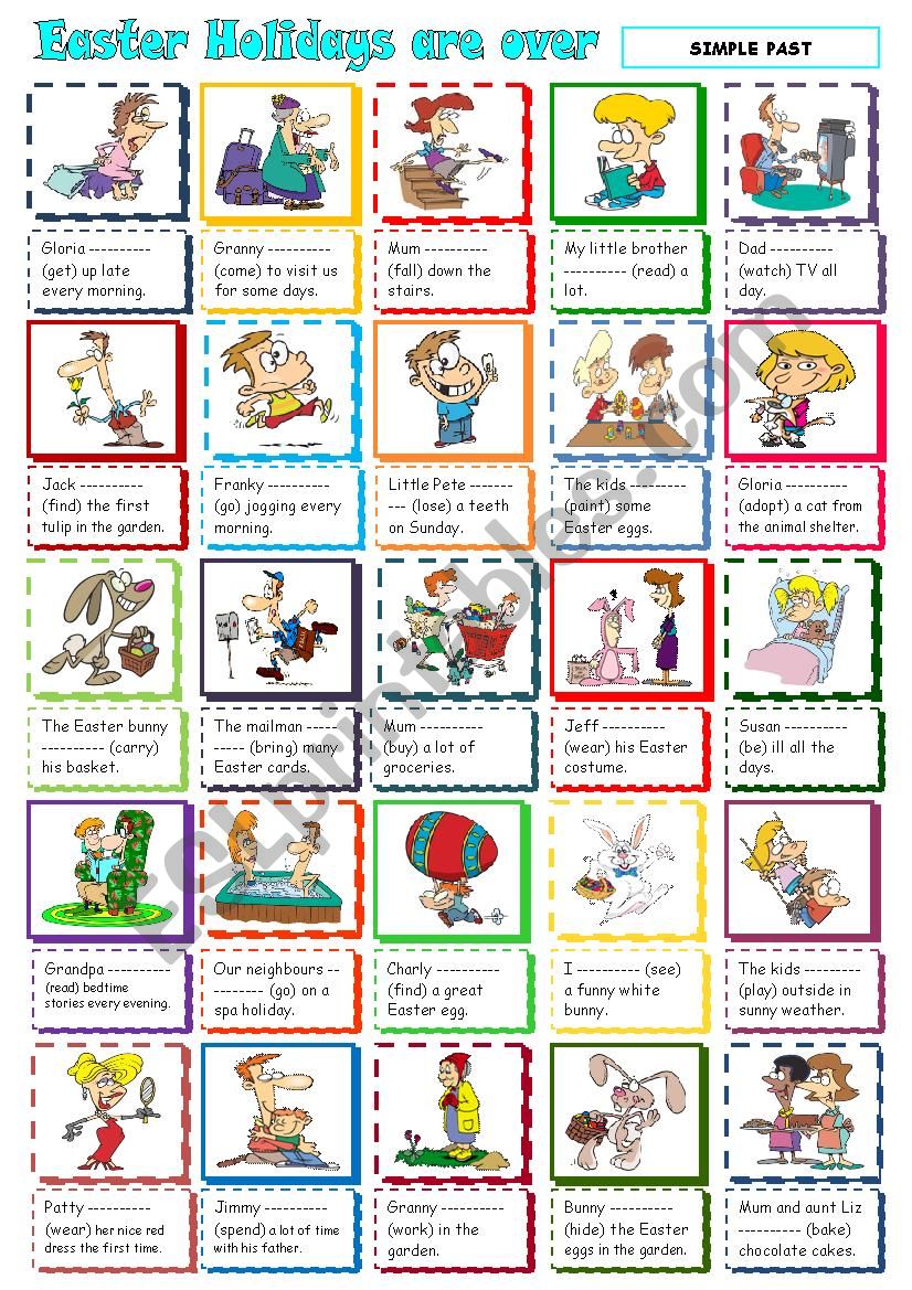 Easter Holidays are over ! worksheet