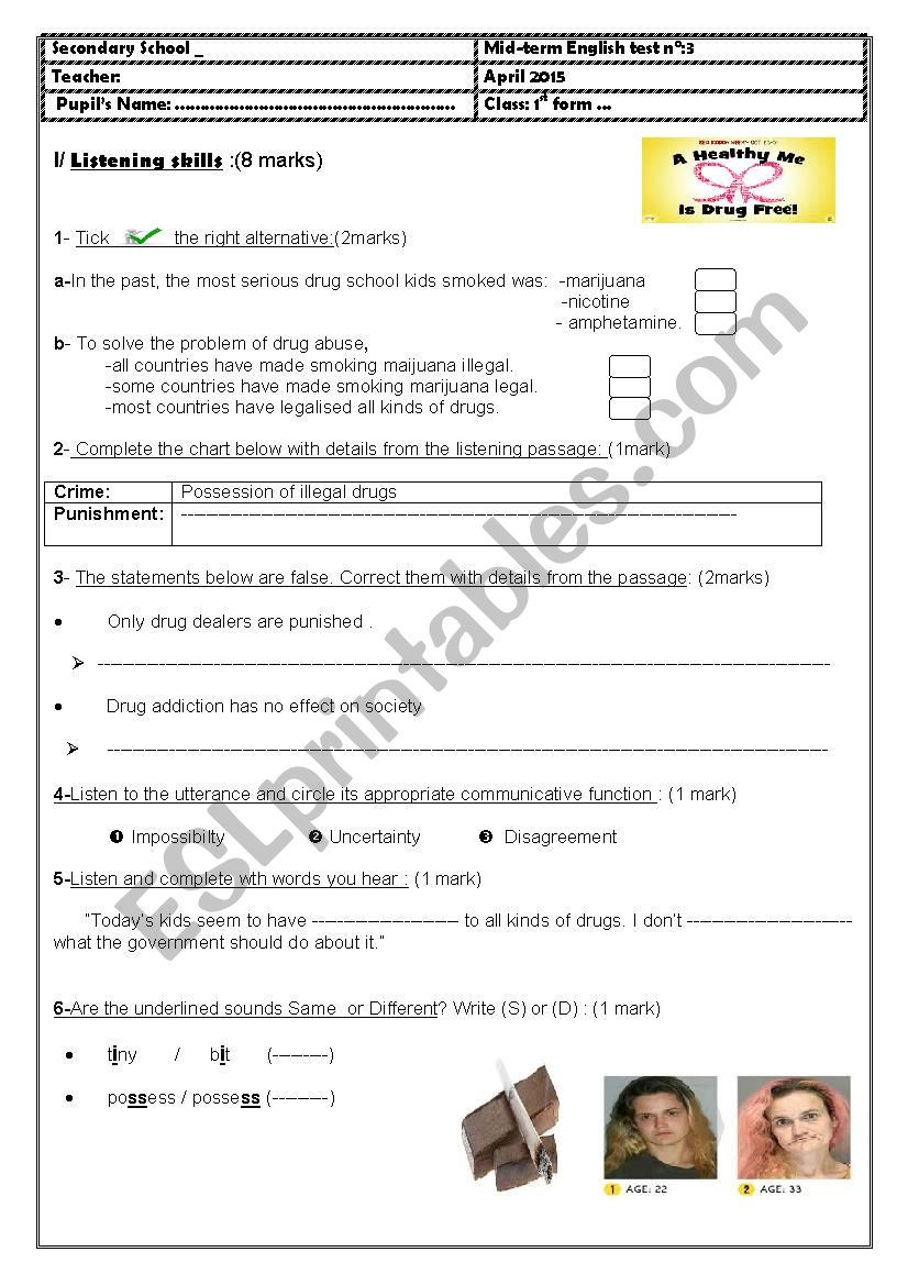 1st year remedial work worksheet