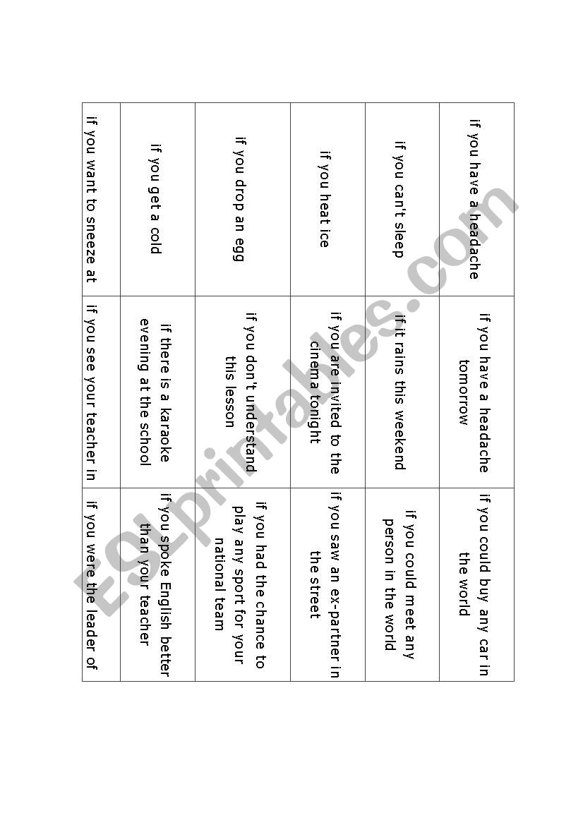 If you have a headache worksheet