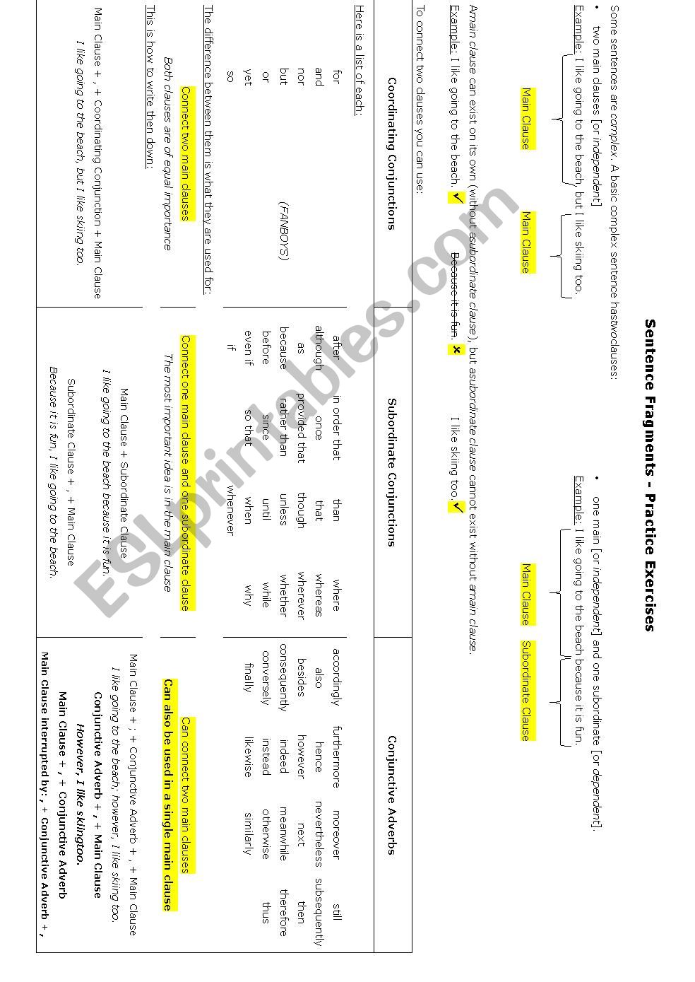 sentence-fragments-conjunctions-adverbs-esl-worksheet-by-marotte