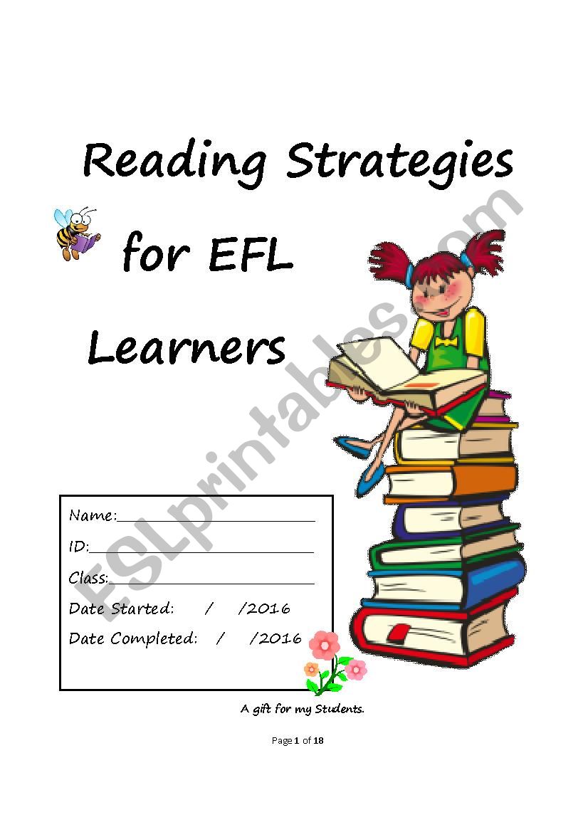 Reading Strategies Booklet worksheet