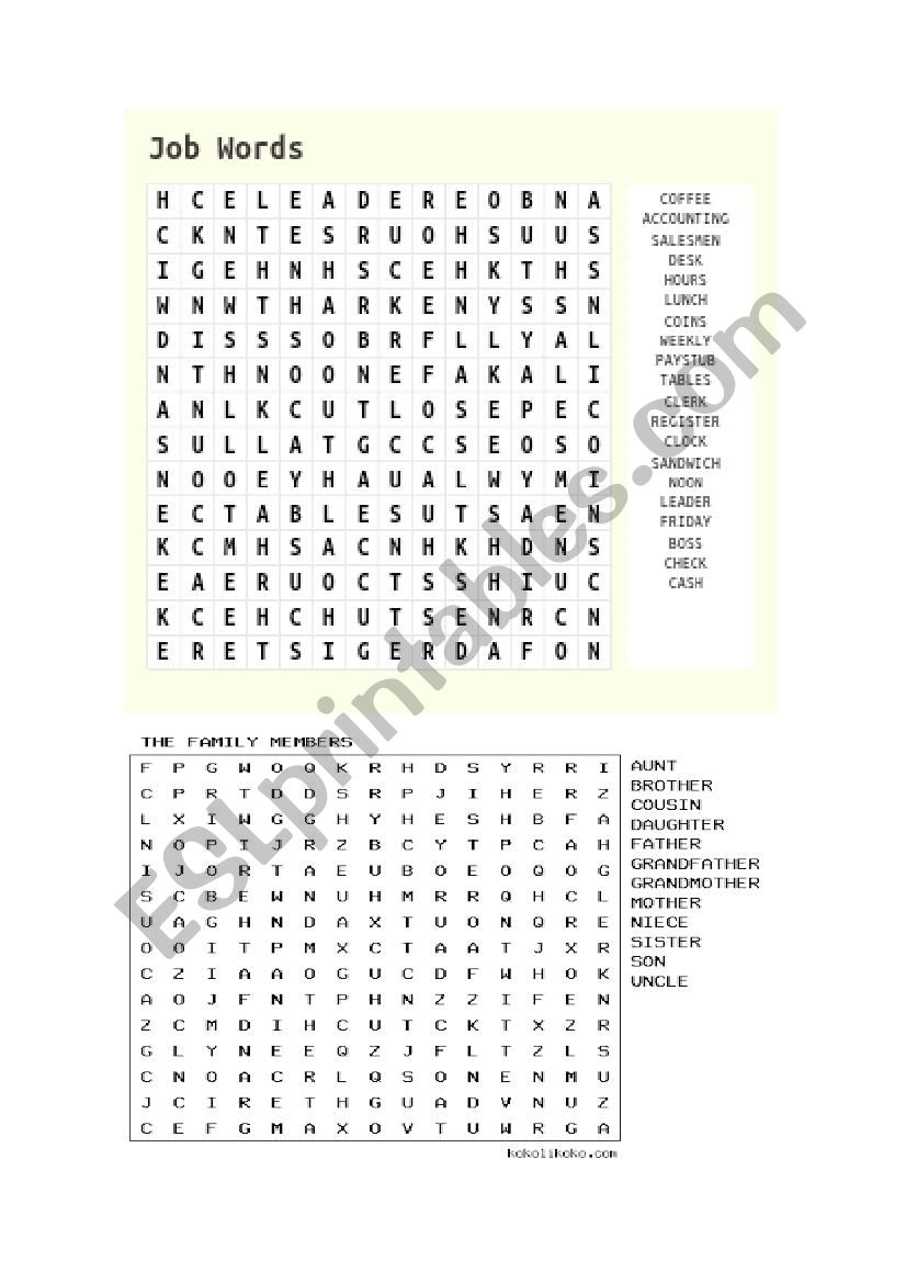 PUZZLES OF ANIMALS AND OTHERS worksheet