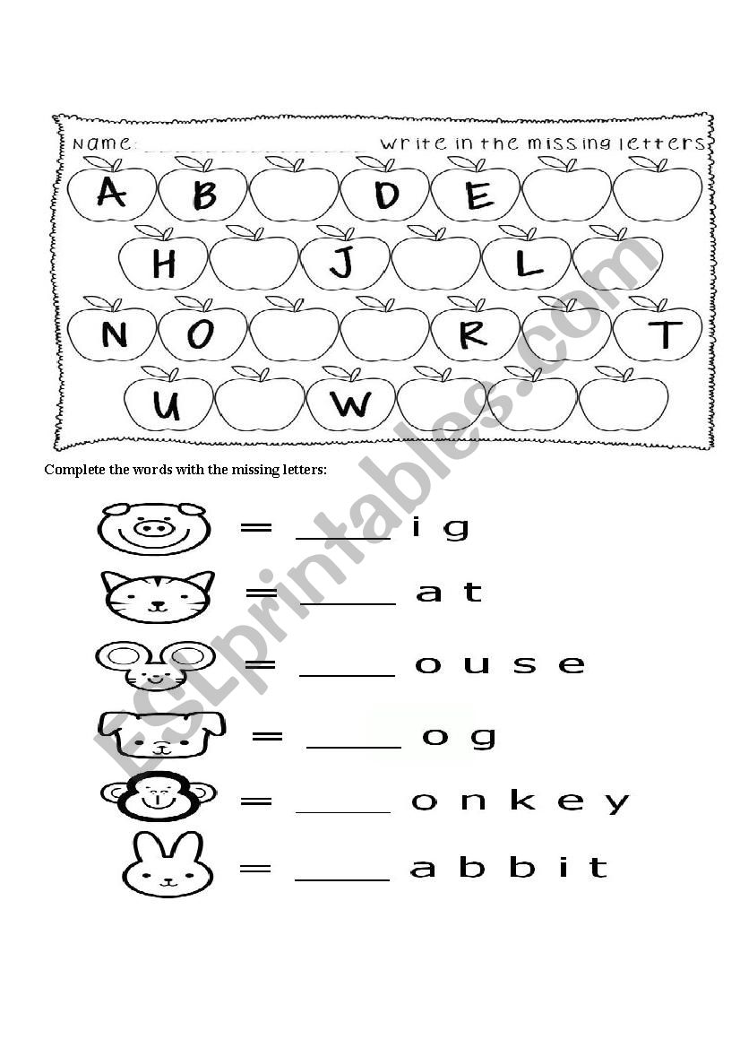 Alphabet worksheet