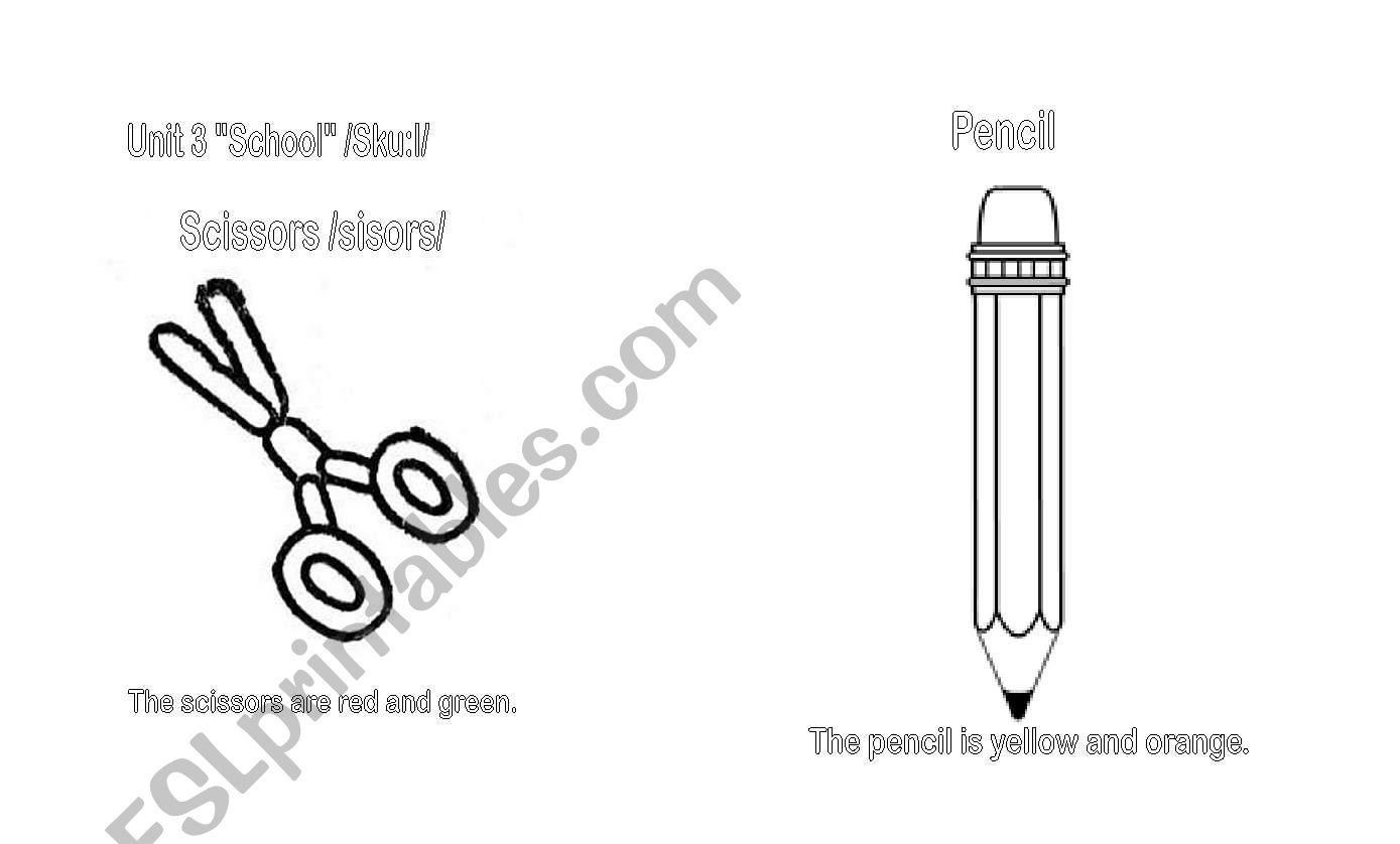 classroom things worksheet