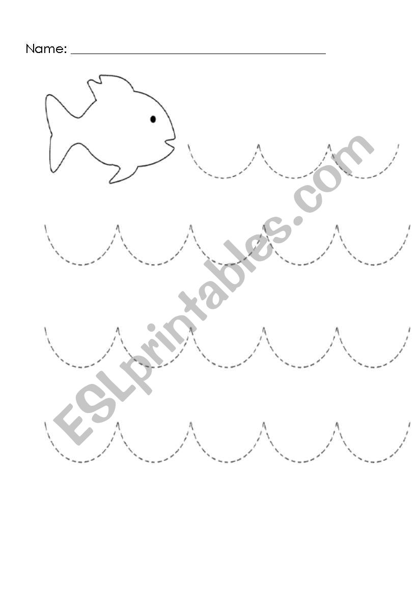 fISH LINES worksheet