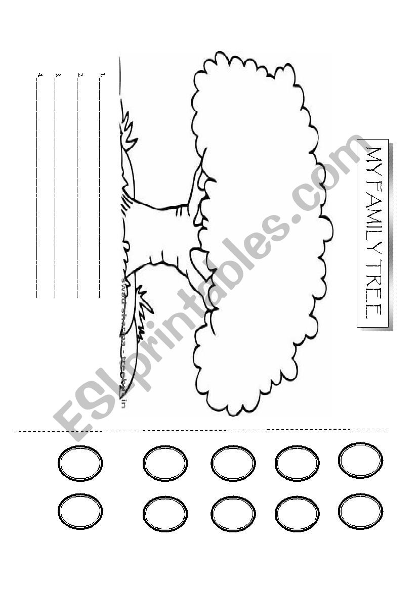 Family Tree worksheet