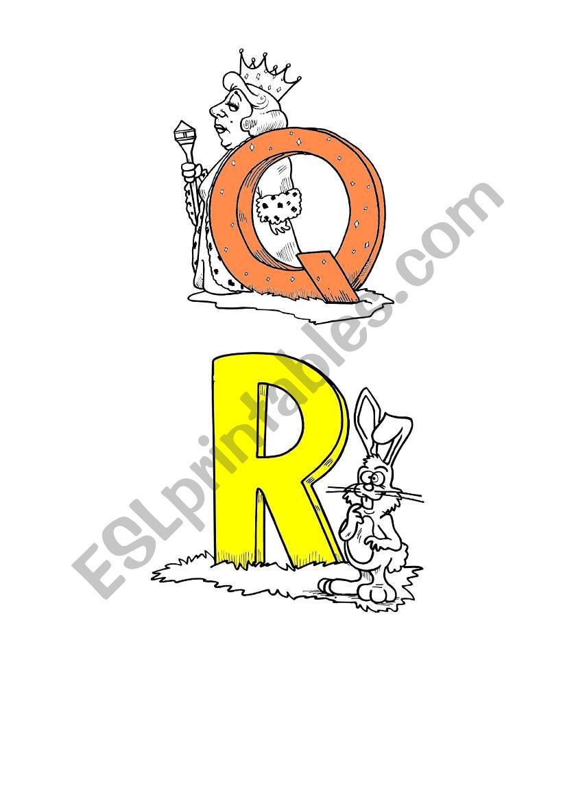 Q and R Flashcards worksheet