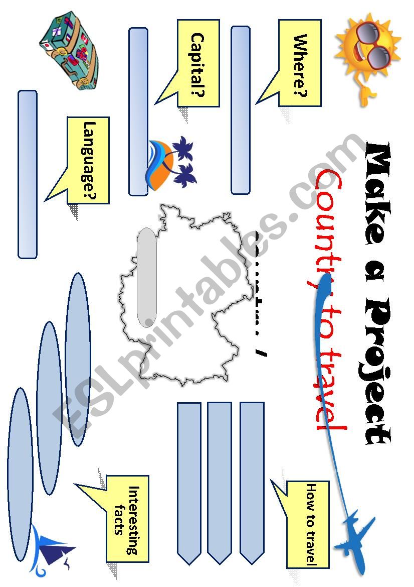 Travelling - project worksheet