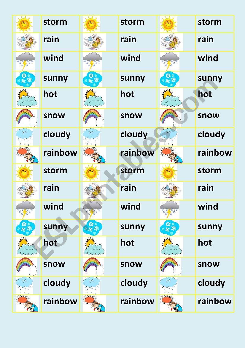 weather worksheet