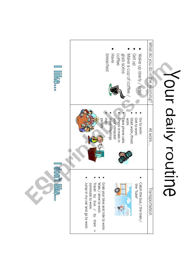 Lifestyle worksheet