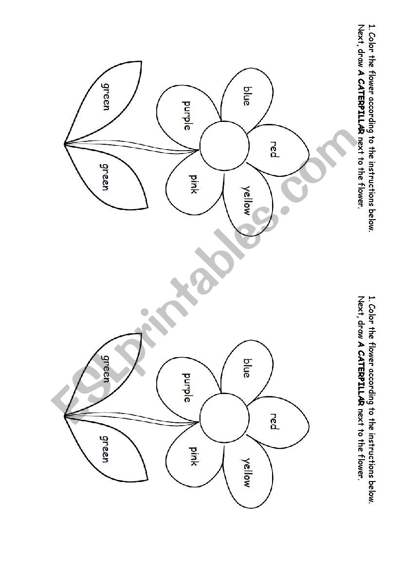 Colors worksheet