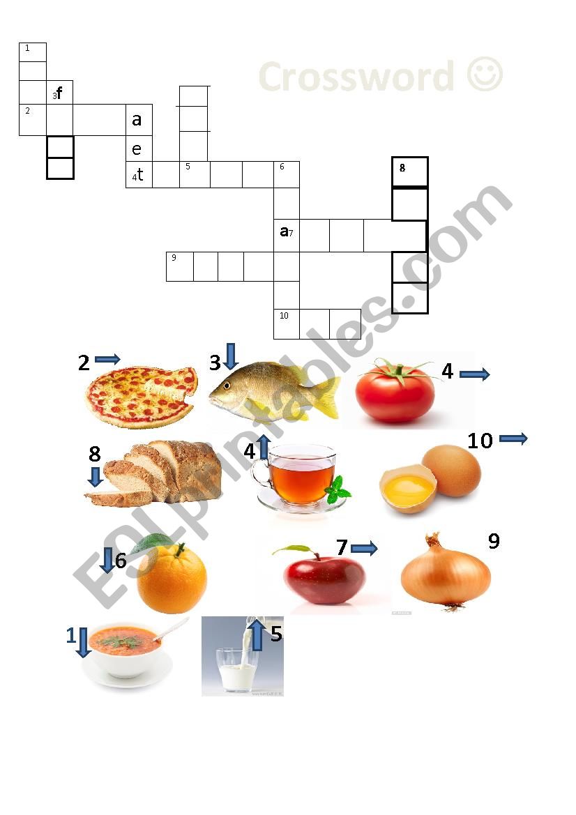 foods worksheet