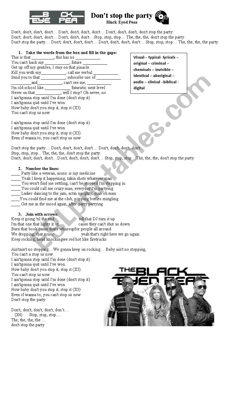 Dont stop the party - Black Eyed Peas