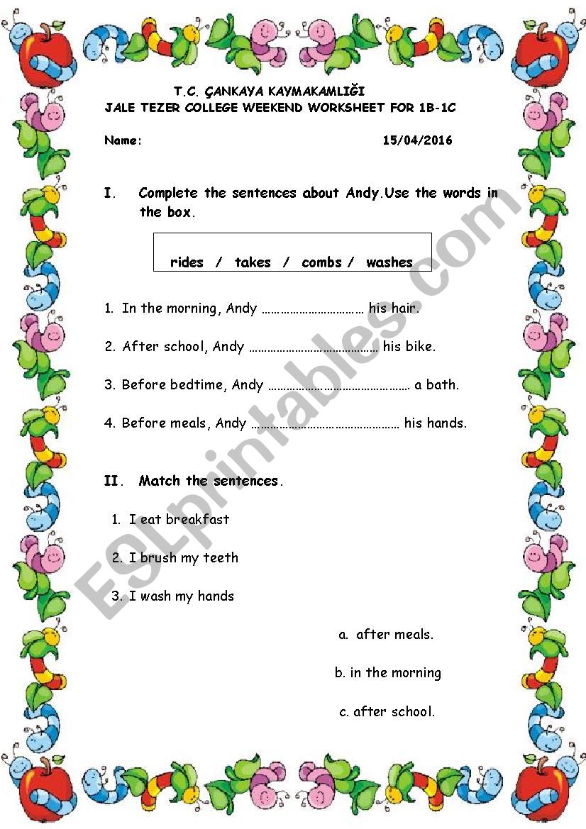 A simple and nice worksheet about food