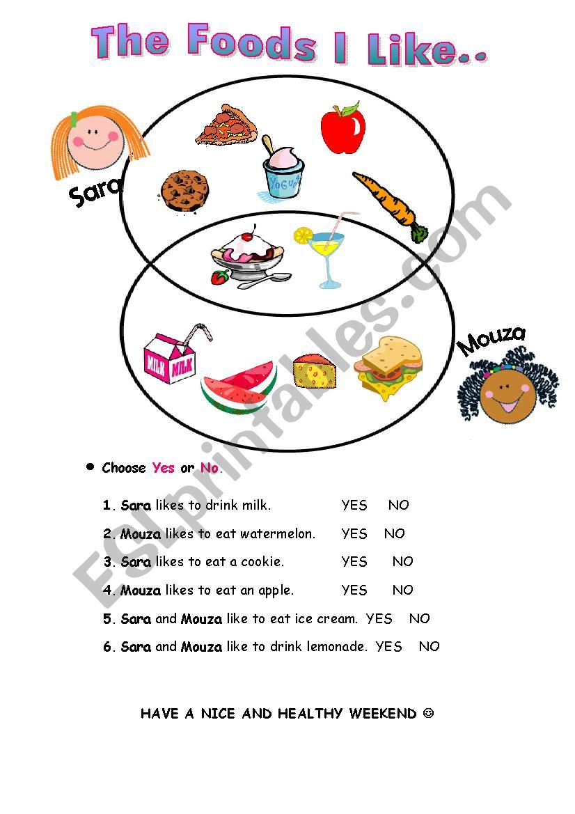 A simple and nice worksheet about healthy habits