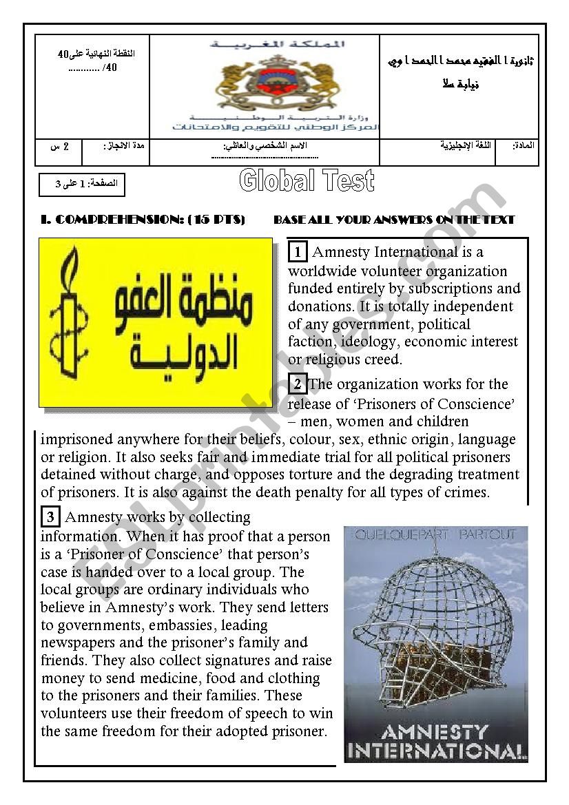 global test amnesty international