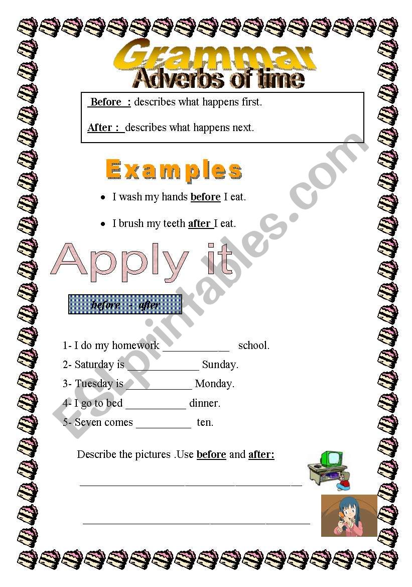 Adverbs worksheet