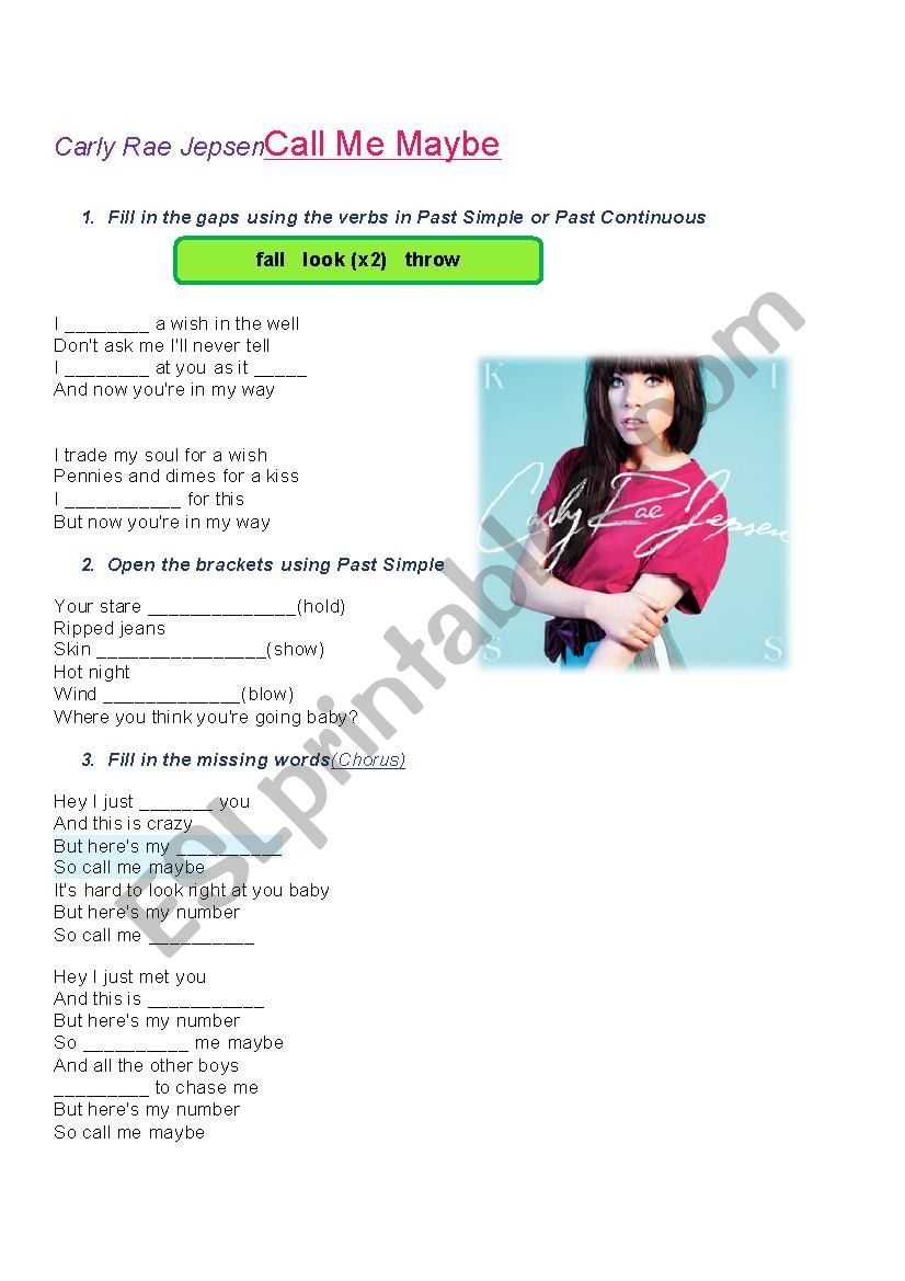 Carly Rae Jepsen - Call me maybe