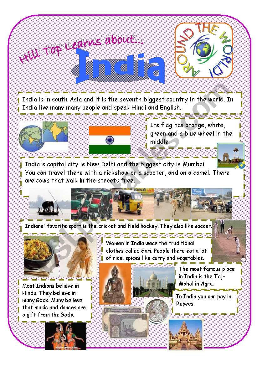 India - an introduction to the country and culture