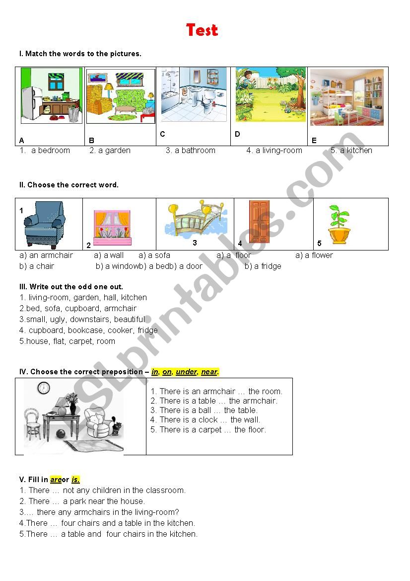 TEST worksheet