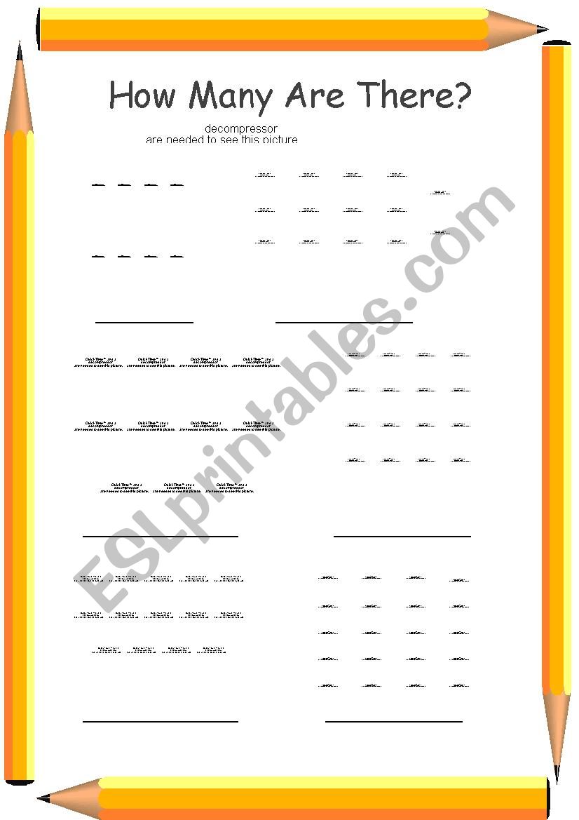 How Many Are There? worksheet