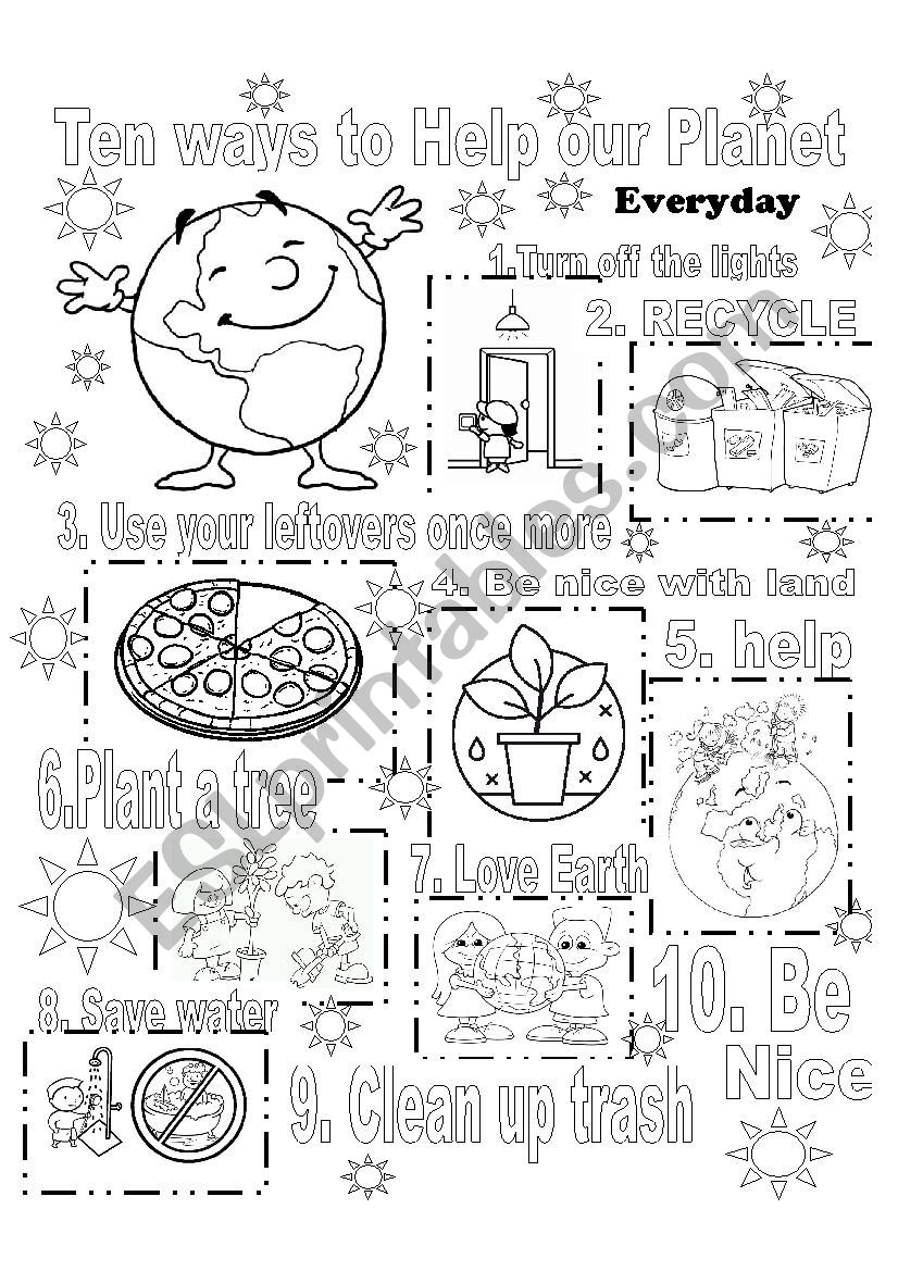 Earth day worksheet