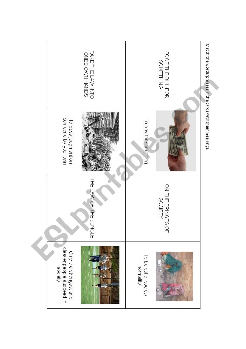 Phrasal verbs worksheet