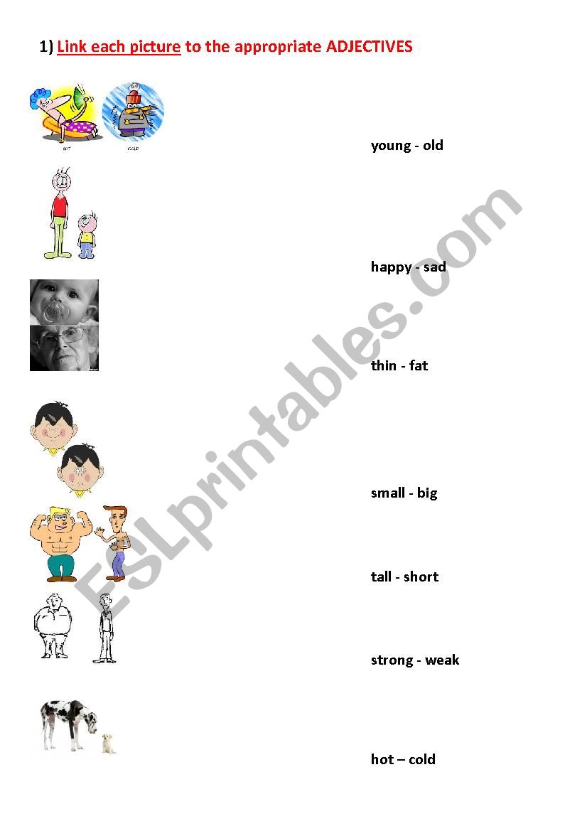 ADJECTIVES worksheet