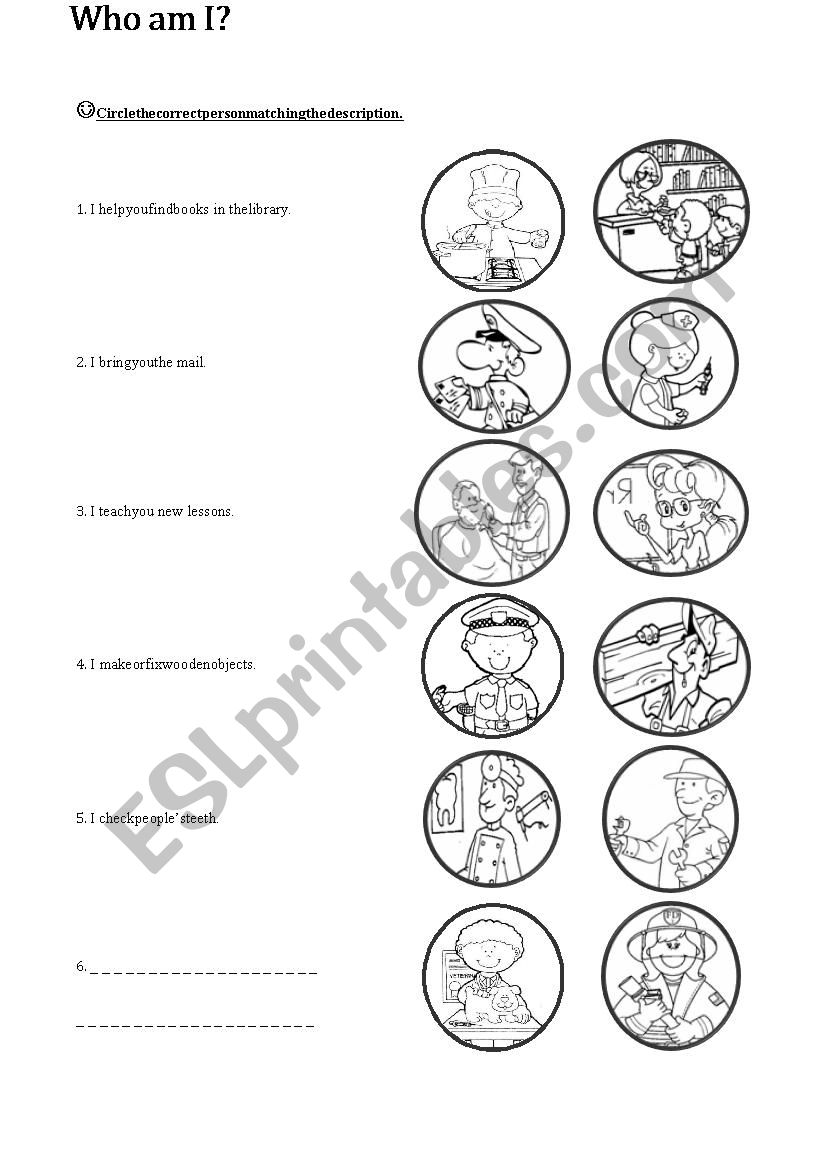 jobs worksheet