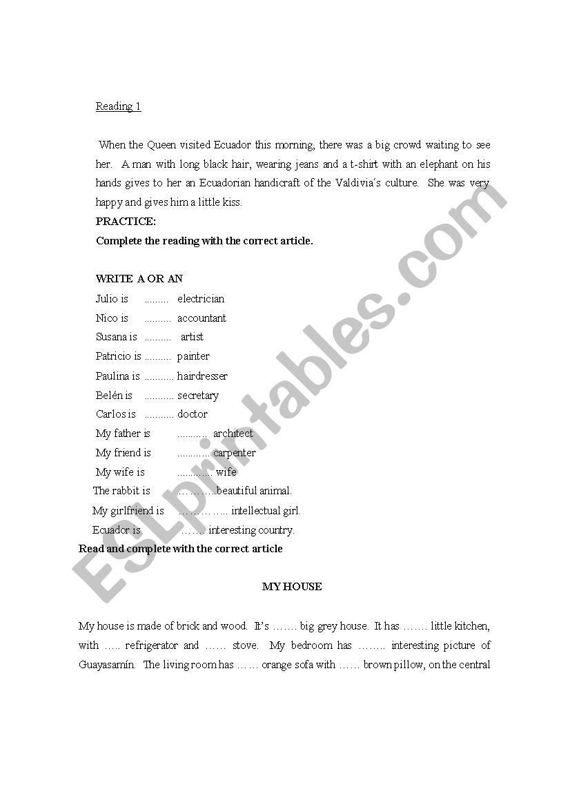 Read inicial worksheet