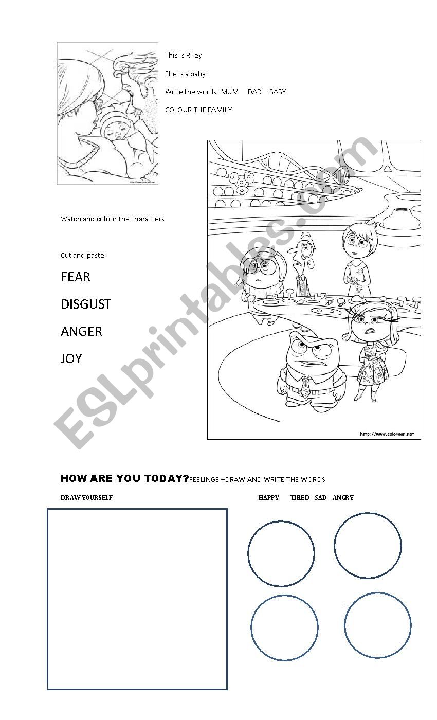 inside out film worksheet