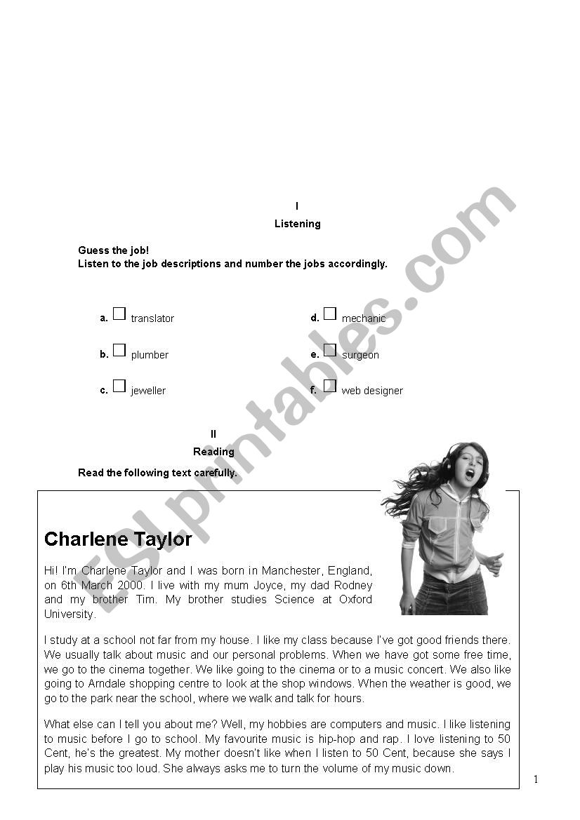 7th form test worksheet
