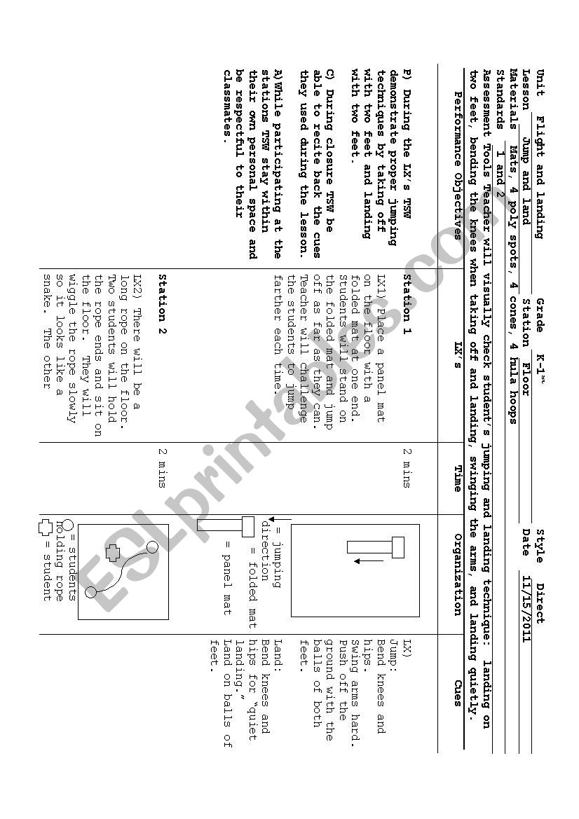 Lesson Plan Format worksheet