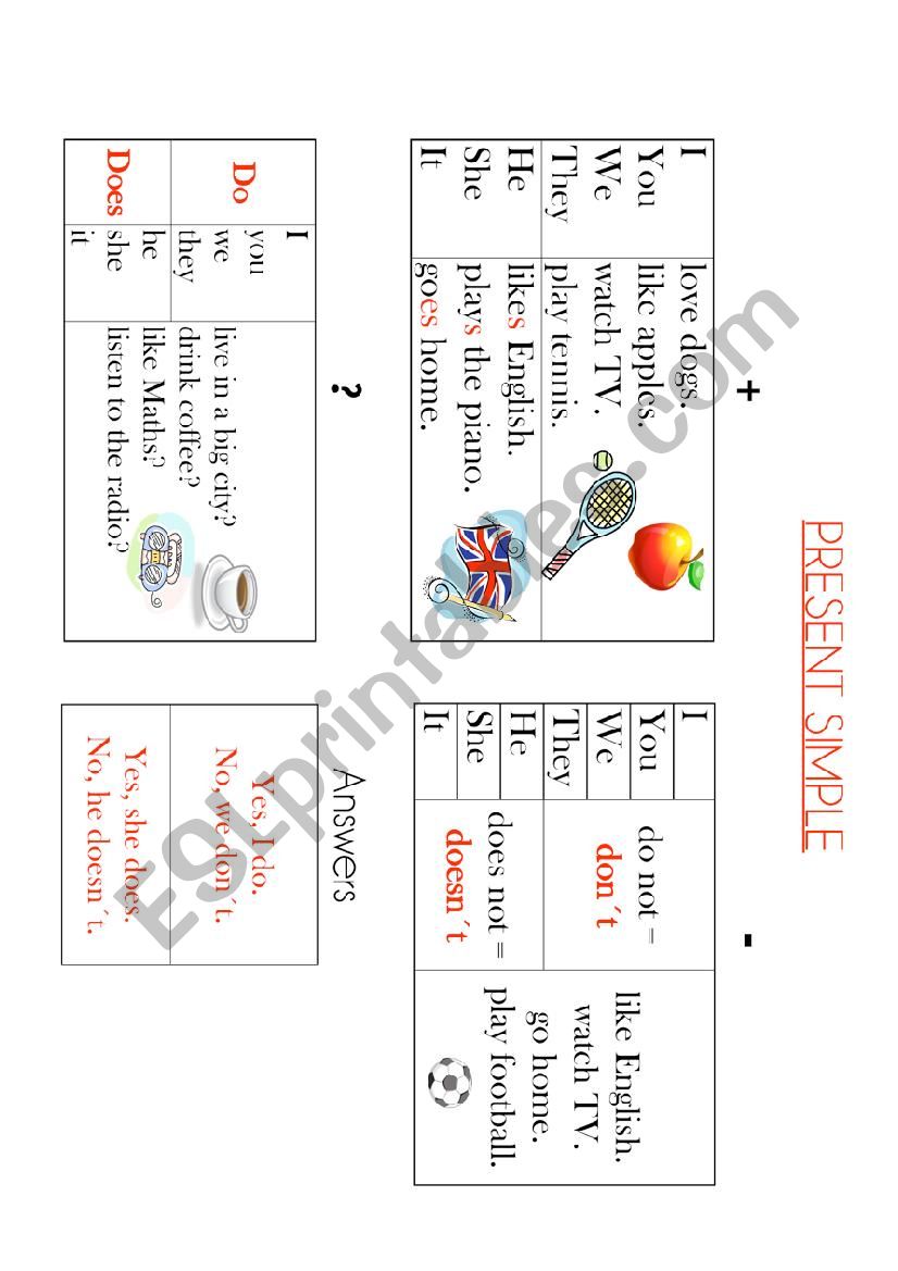 Present Simple worksheet