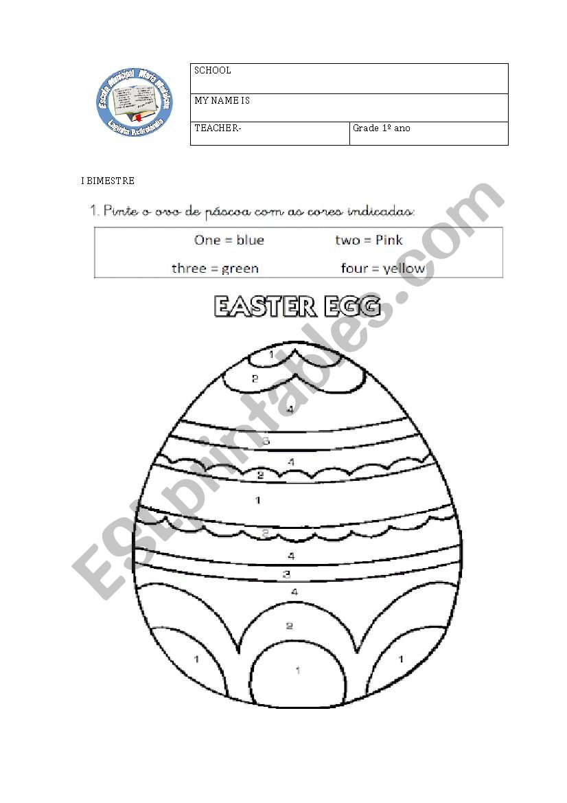 Colors worksheet