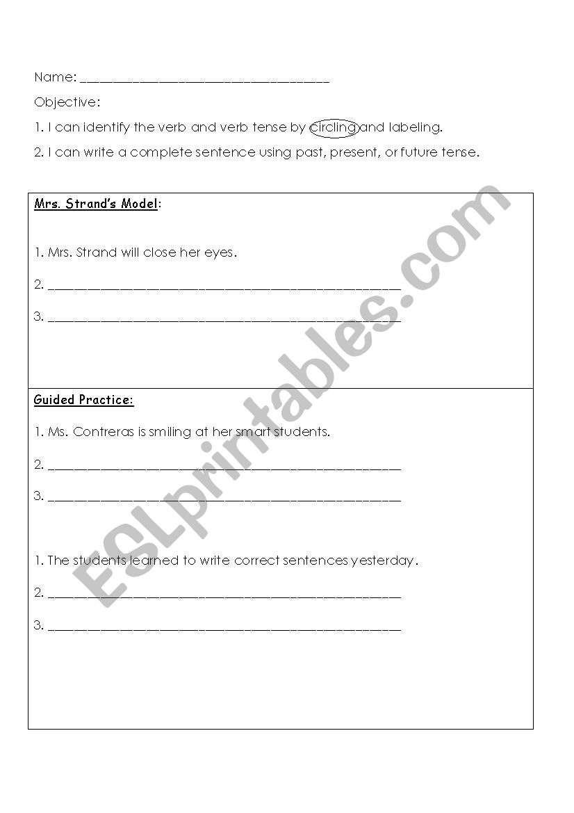 Past Simple worksheet