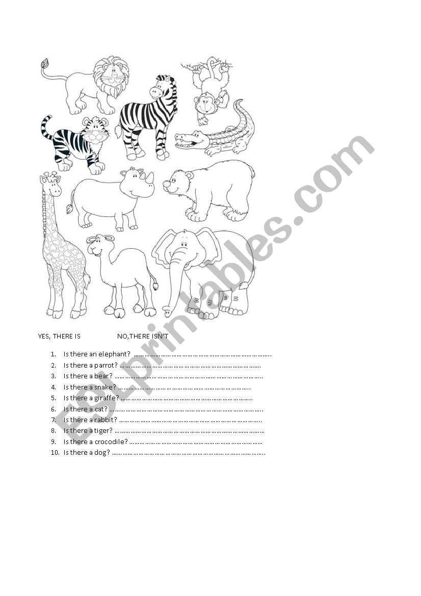 this is a lion worksheet