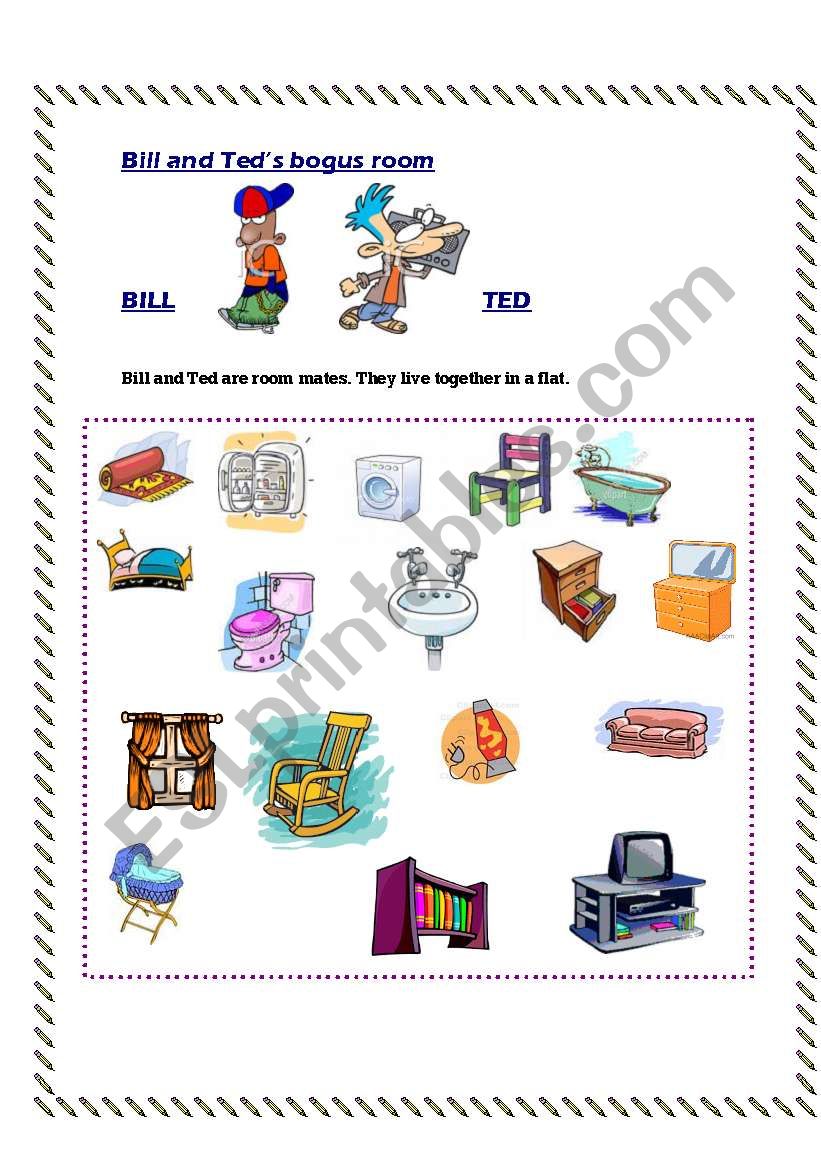 Furniture worksheet