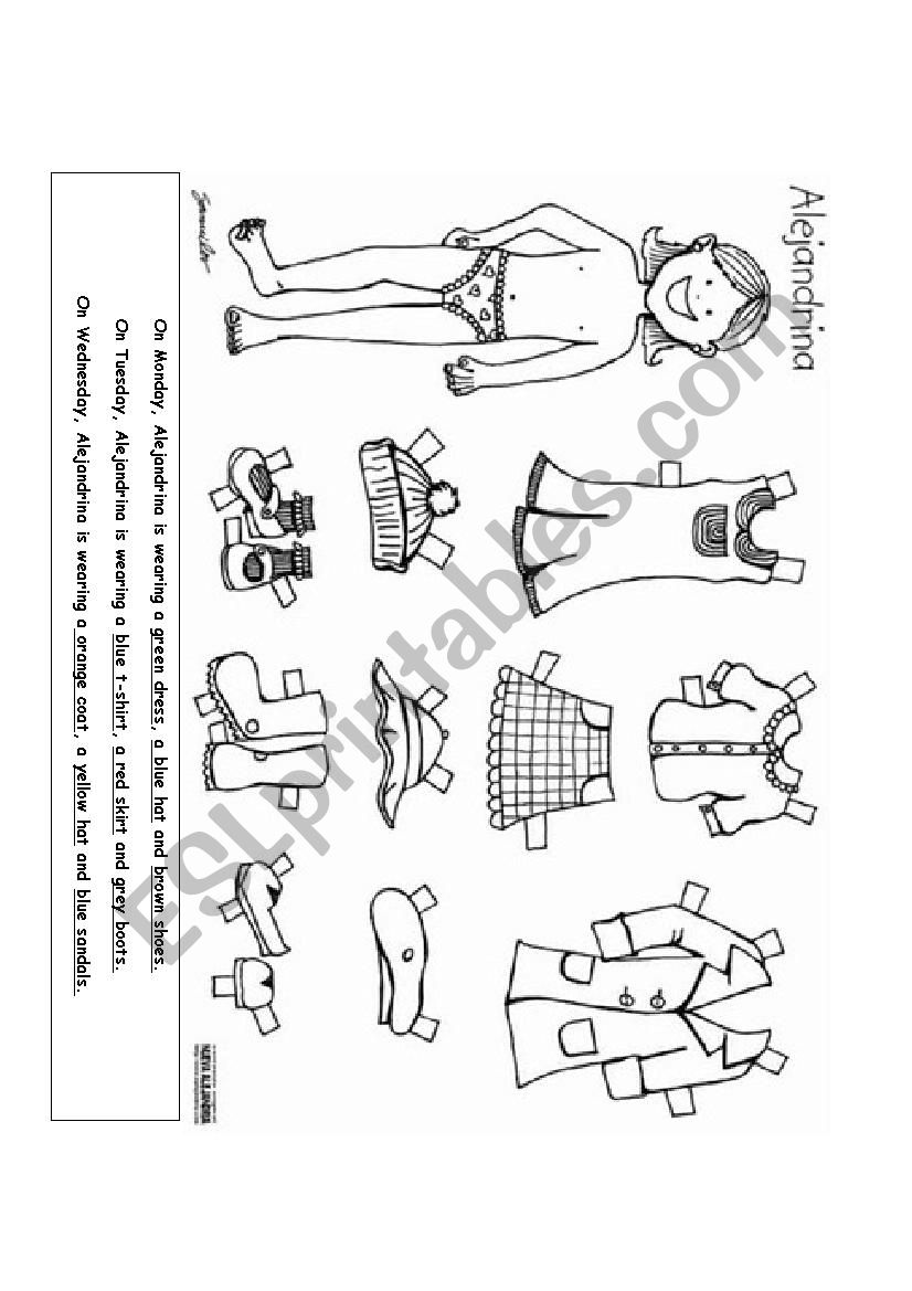 Dress up ! worksheet