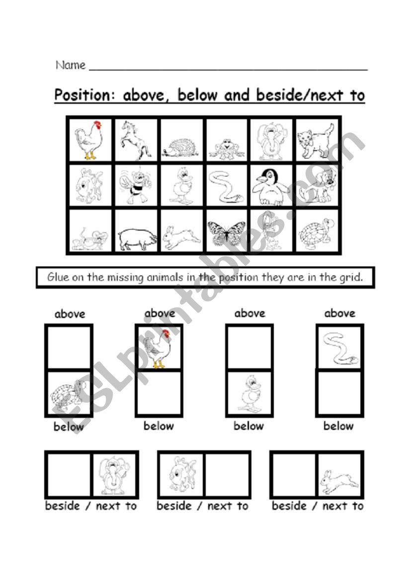 Position worksheet