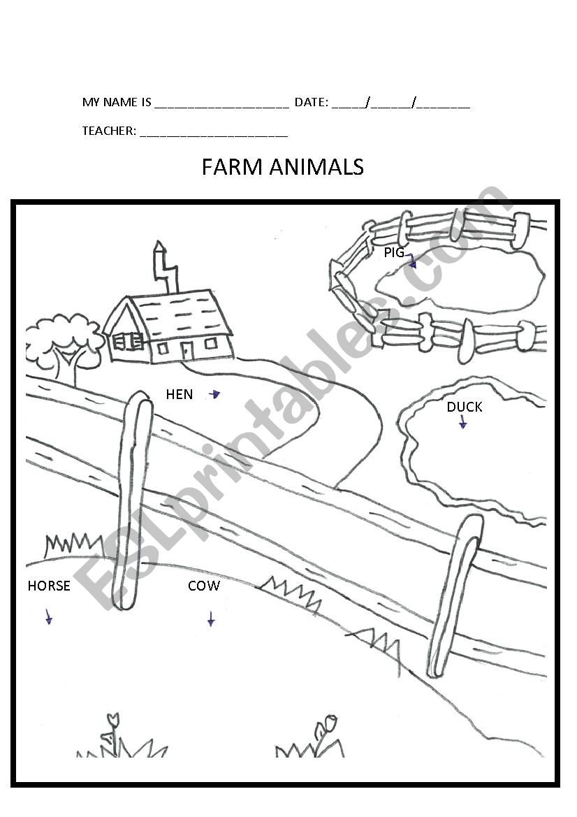 Farm Animals worksheet