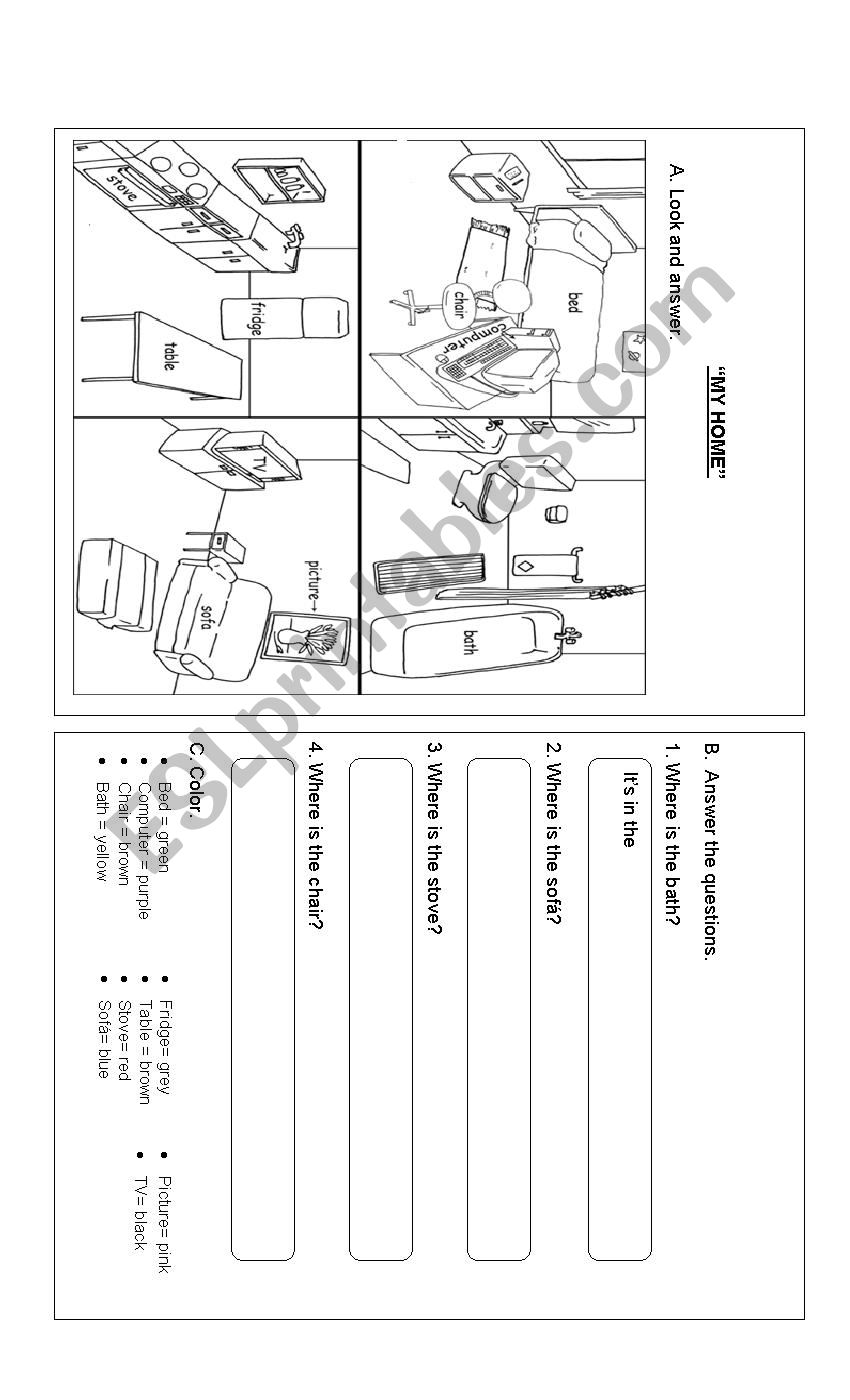 My home worksheet