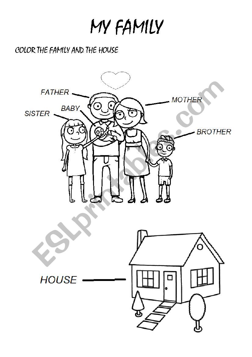 My family worksheet