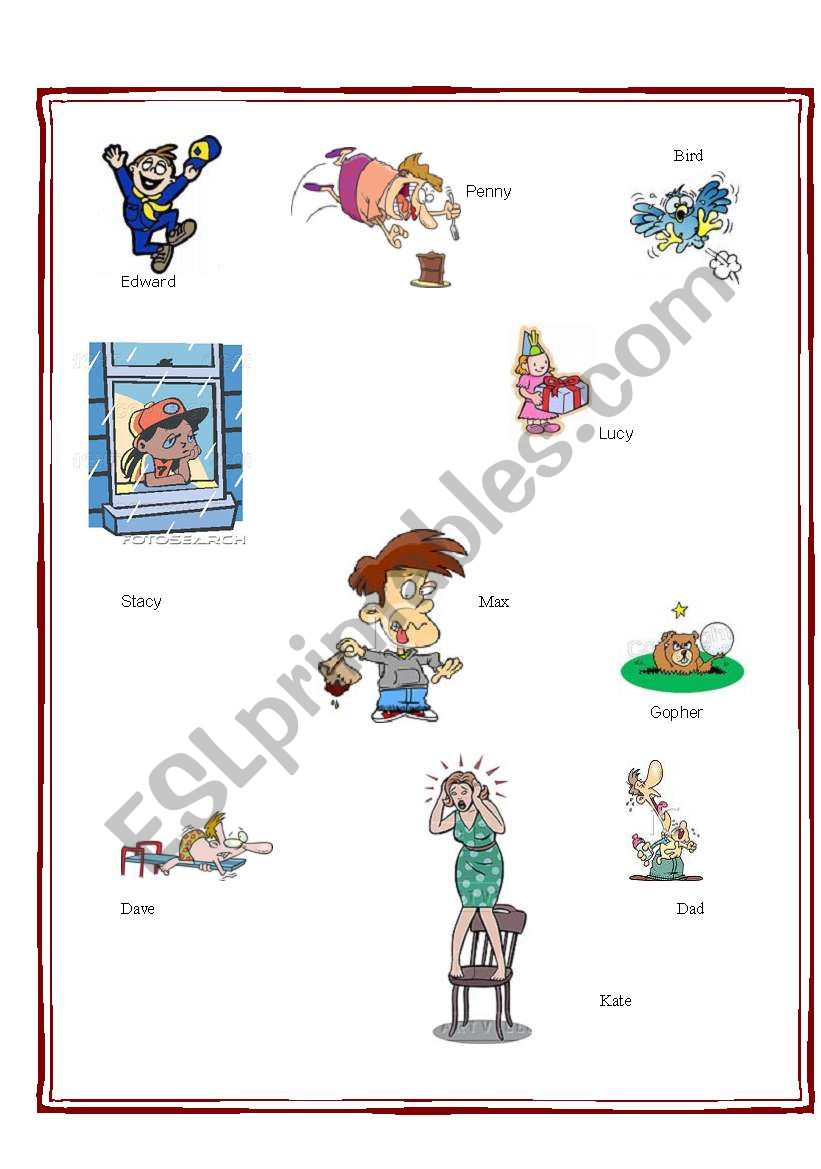 Feelings and Emotions worksheet