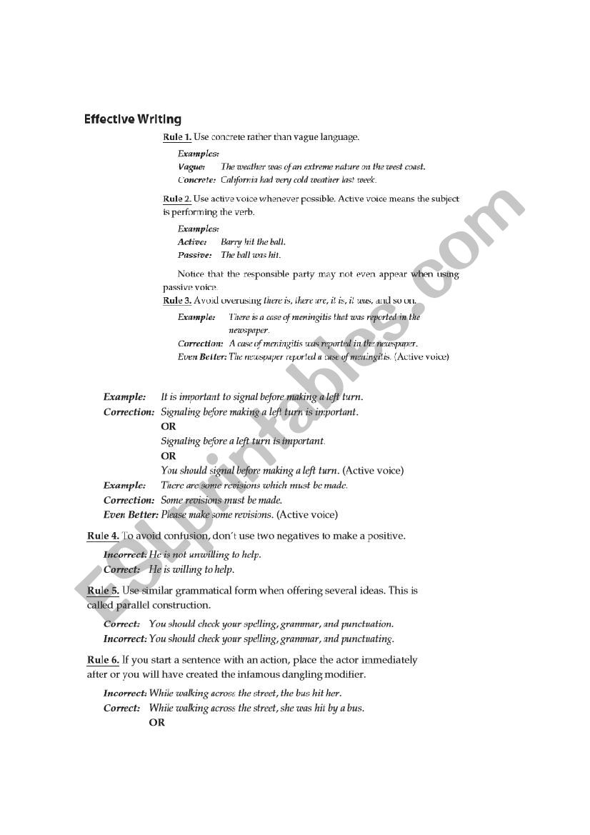 Grammar quiz worksheet