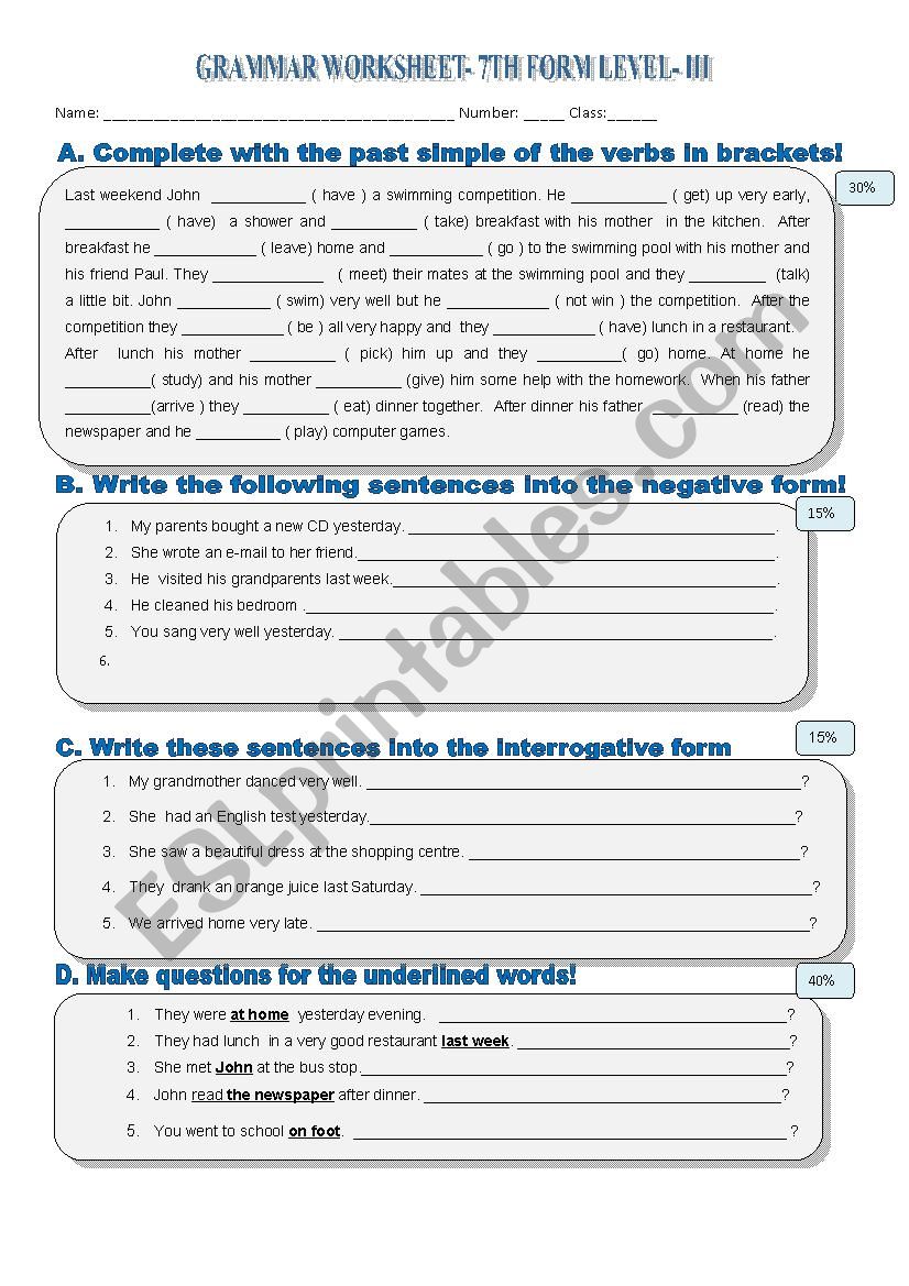 Past simple_ evaluation worksheet_ Version 2