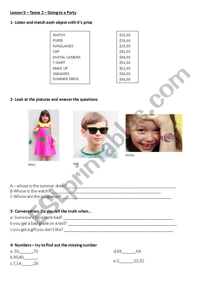 numbers-price-whose worksheet